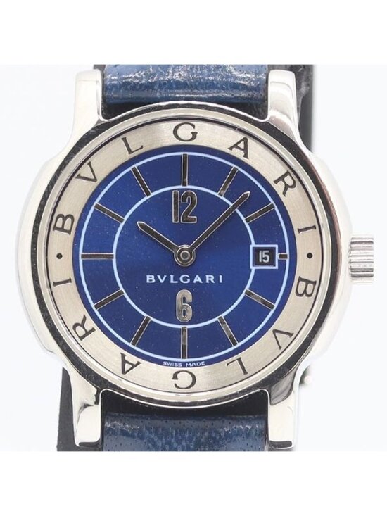 Bvlgari Solo Tempo Quartz Date Blue Dial Watch main image 4